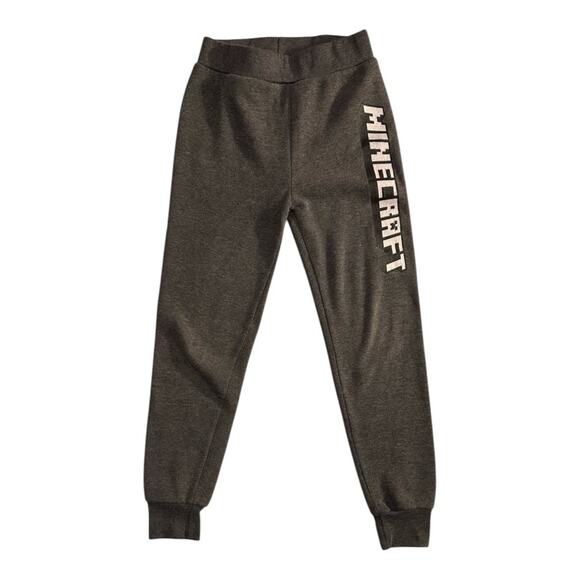 Designed by J!nx Gray Minecraft Jogger Sweatpants - Boys Size XL - Picture 1 of 4